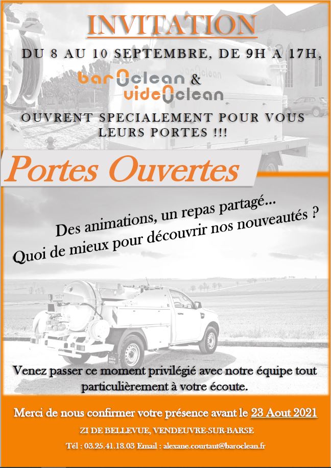 Portes-ouvertes BAROCLEAN et VIDEOCLEAN